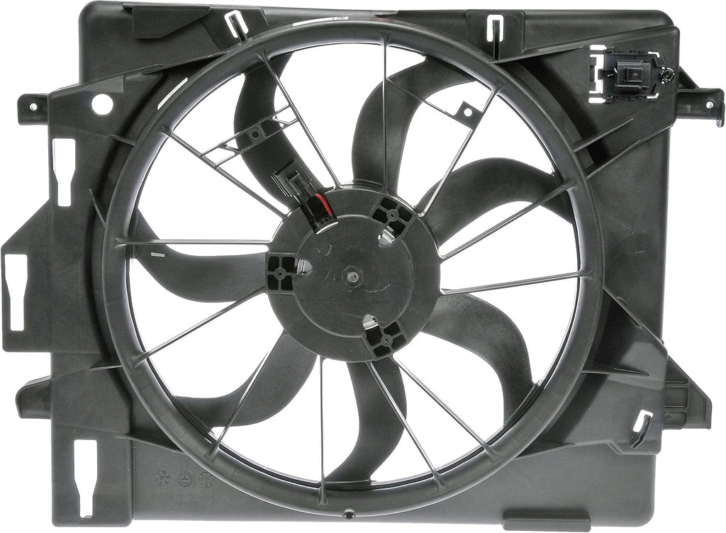 Dorman Radiator Fan Assembly 621-028 for 2008-2020 Dodge Grand Caravan, Chrysler Town & Country, VW Routan