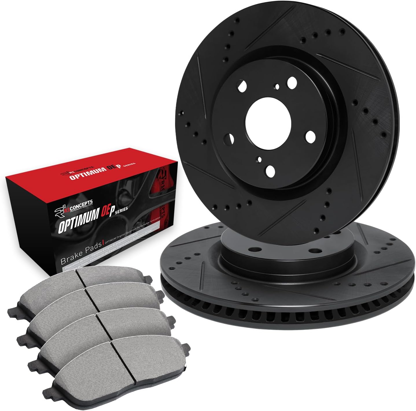 PHILTOP Rear Drilled and Slotted Brake Kit 1BC.31034.07 for Ford Explorer Taurus Flex