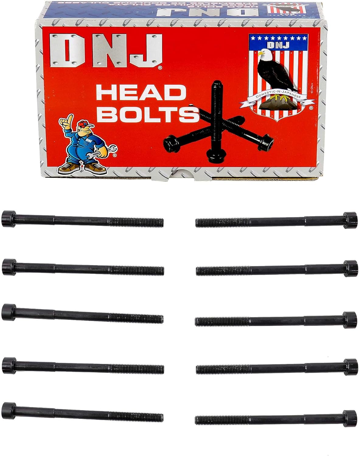 DNJ Cylinder Head Bolt Set HBK943 for 98-08 Toyota Corolla Matrix 1.8L 1ZZFE