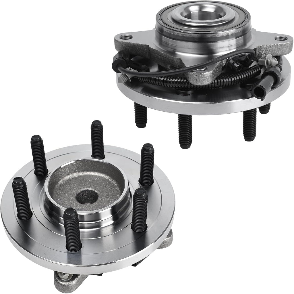 TX Front Wheel Bearing & Hub Assembly 515117 for 2009-2010 Ford F-150 2WD (6-Bolt w/ ABS)