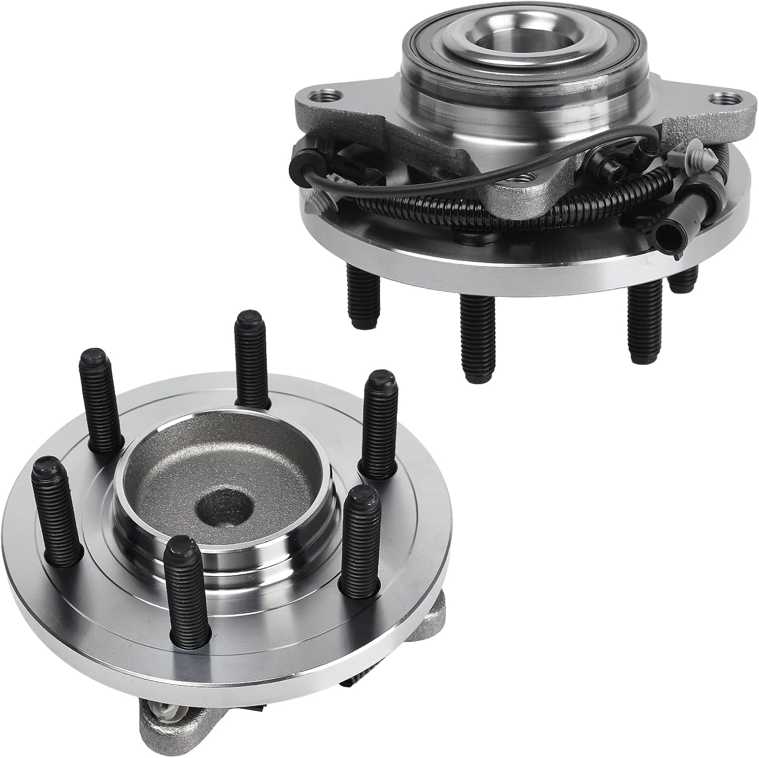 TX Front Wheel Bearing & Hub Assembly 515117 for 2009-2010 Ford F-150 2WD (6-Bolt w/ ABS)