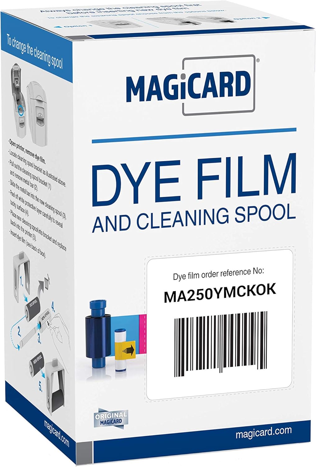 Magicard MA250YMCKOK YMCKOK Color Ribbon & Card Bundle for Enduro 3E & Rio Pro