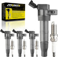 Premium Ignition Coil Set of 4 UF-611 for Hyundai Genesis Equus Santa Fe & Kia Forte