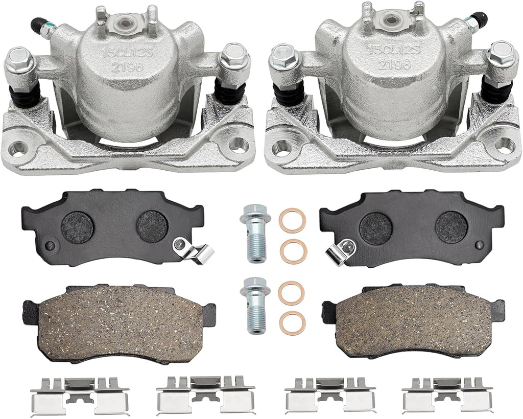 Midwest Motors Front Right Passenger Brake Caliper with Bracket 45018-TR3-A00 for 2012-2015 Honda Civic 1.8L HF LX