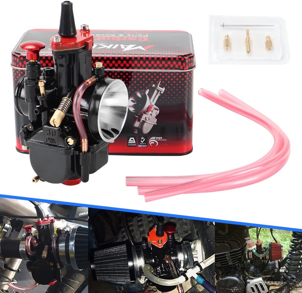 TUPARTS PWK 30mm Performance Carburetor Kit PWK30MM for 125cc-250cc Dirt Bike ATV