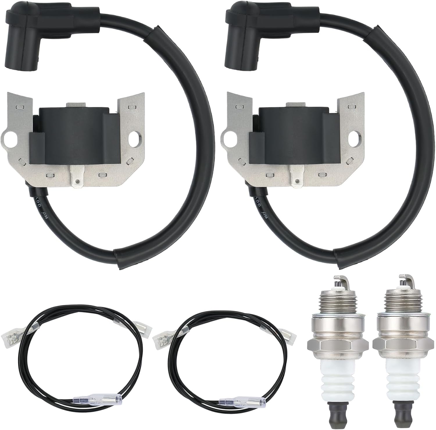 Aftermarket 2-Pack Ignition Coil 21171-7007 for Kawasaki FH451V FH500V and John Deere AM121820
