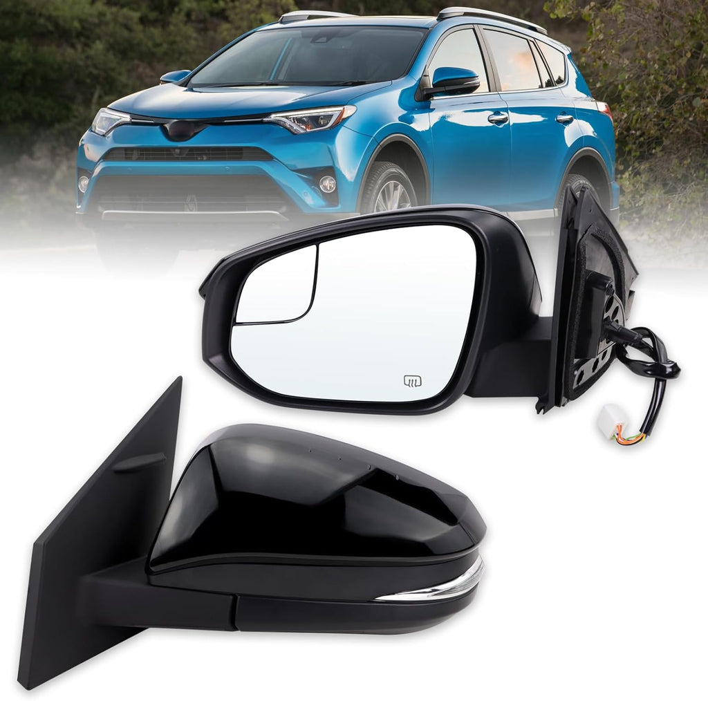 Aftermarket Replacement Driver Side Mirror TO1320346 for 2016-2018 Toyota RAV4