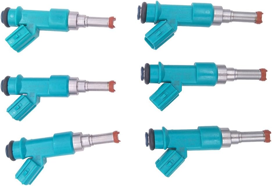 Set of 6 Fuel Injectors for 2010-2014 Lexus RX450h 3.5L V6 (OE #23250-0P010, FJ1084)