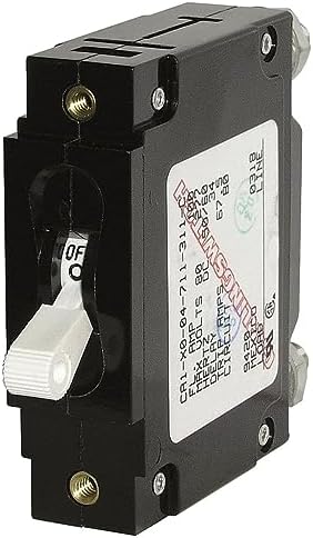 Blue Sea Systems 7355B-BSS CA1 Magnetic-Hydraulic Circuit Breaker 30A for Marine & RV