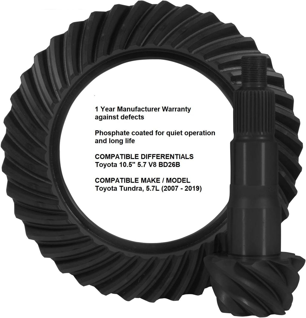 USA Standard Gear Ring and Pinion ZG T10.5-488 for 2007-2021 Toyota Tundra 5.7L