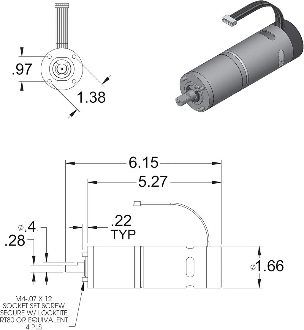 AP Products 014-287298 In-Wall Slide-Out Motor, High Torque 500:1