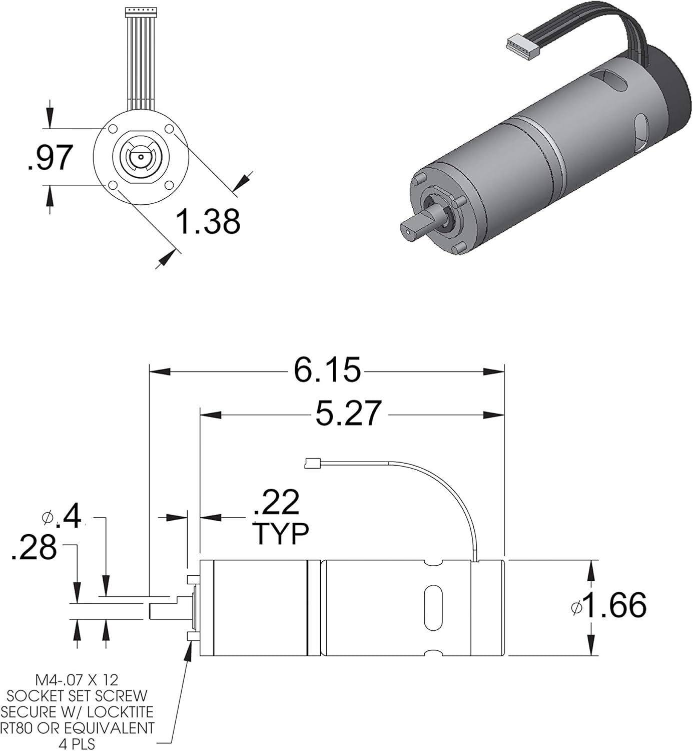 AP Products 014-287298 In-Wall Slide-Out Motor, High Torque 500:1