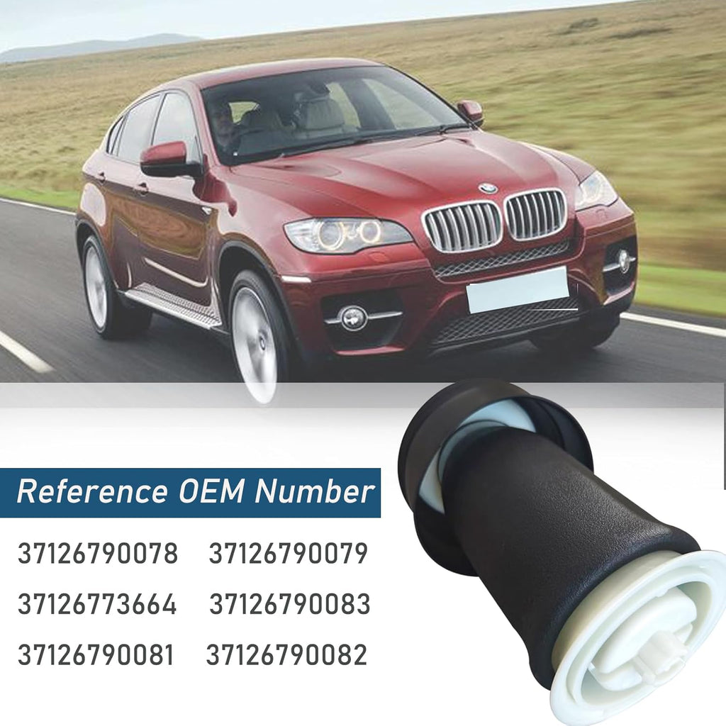 Premium Rear Air Suspension Bag Pair 37126790078 for BMW X5 X6 E70 E71 E72