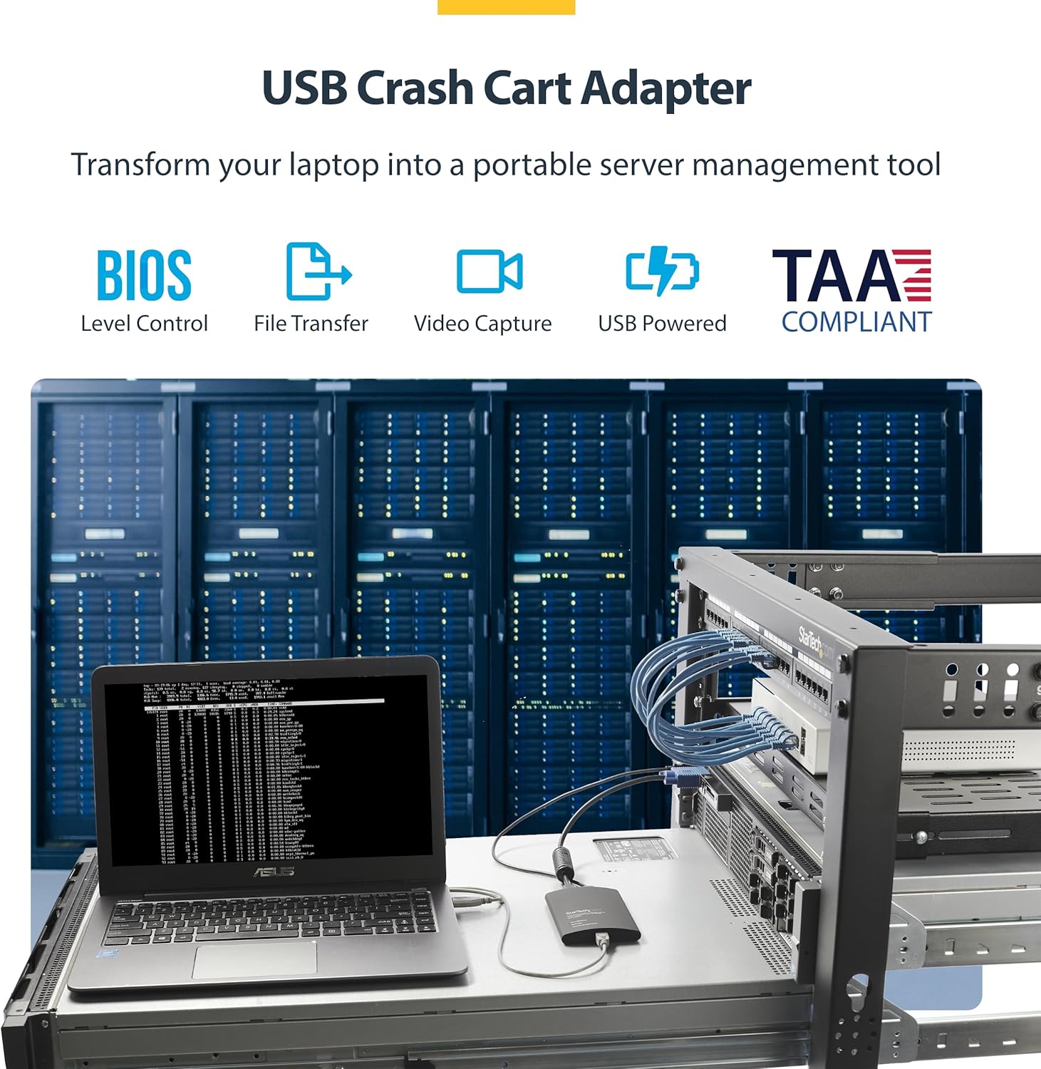 StarTech.com SV565UTPU PS/2 & USB KVM Console Extender over Cat5 - 500ft
