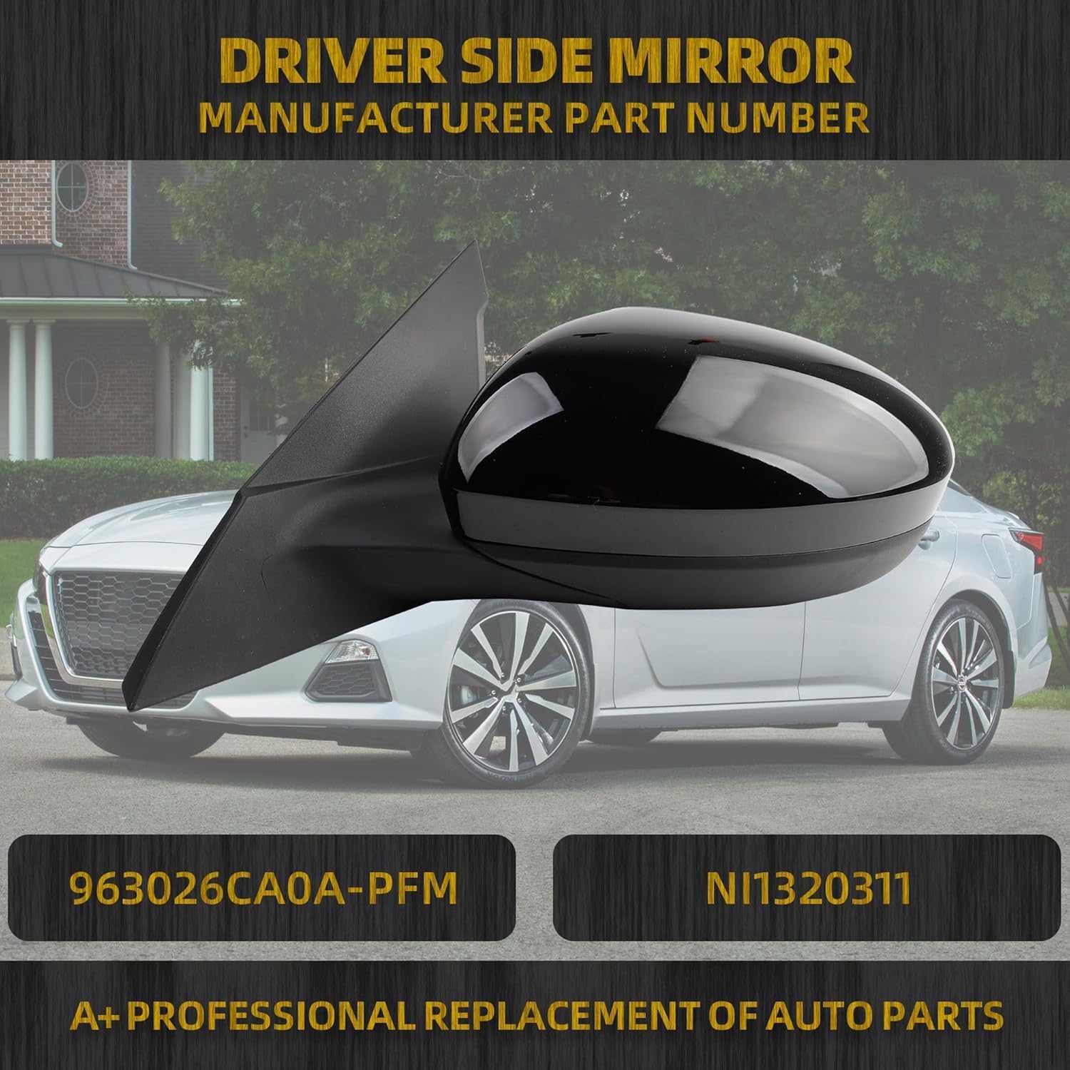 Garage-Pro Driver Side Power Mirror NI1320311 for 2019-2021 Nissan Altima