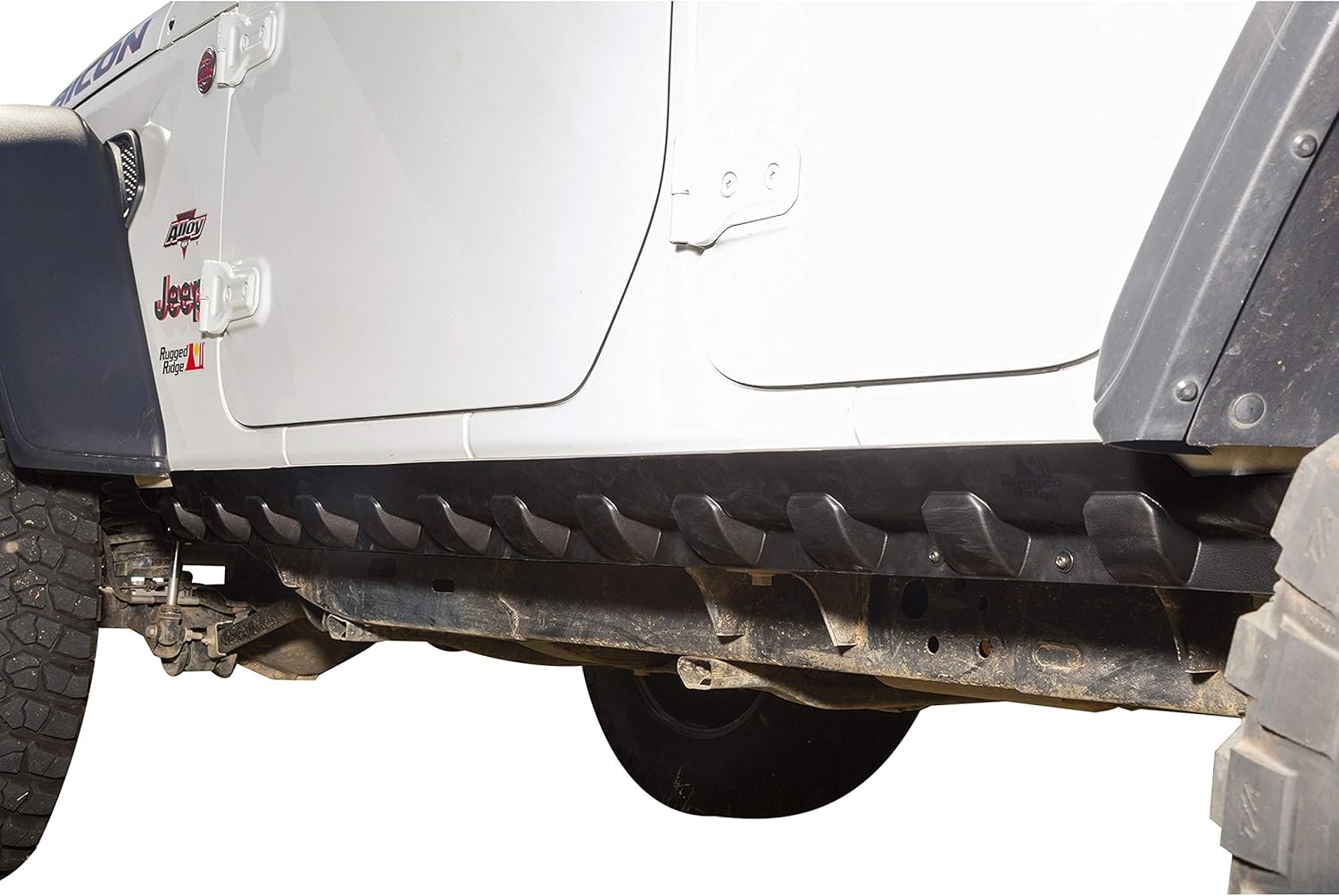 Rugged Ridge Rocker Guard Kit 11651.61 for 2018-2024 Jeep Wrangler JL 4-Door