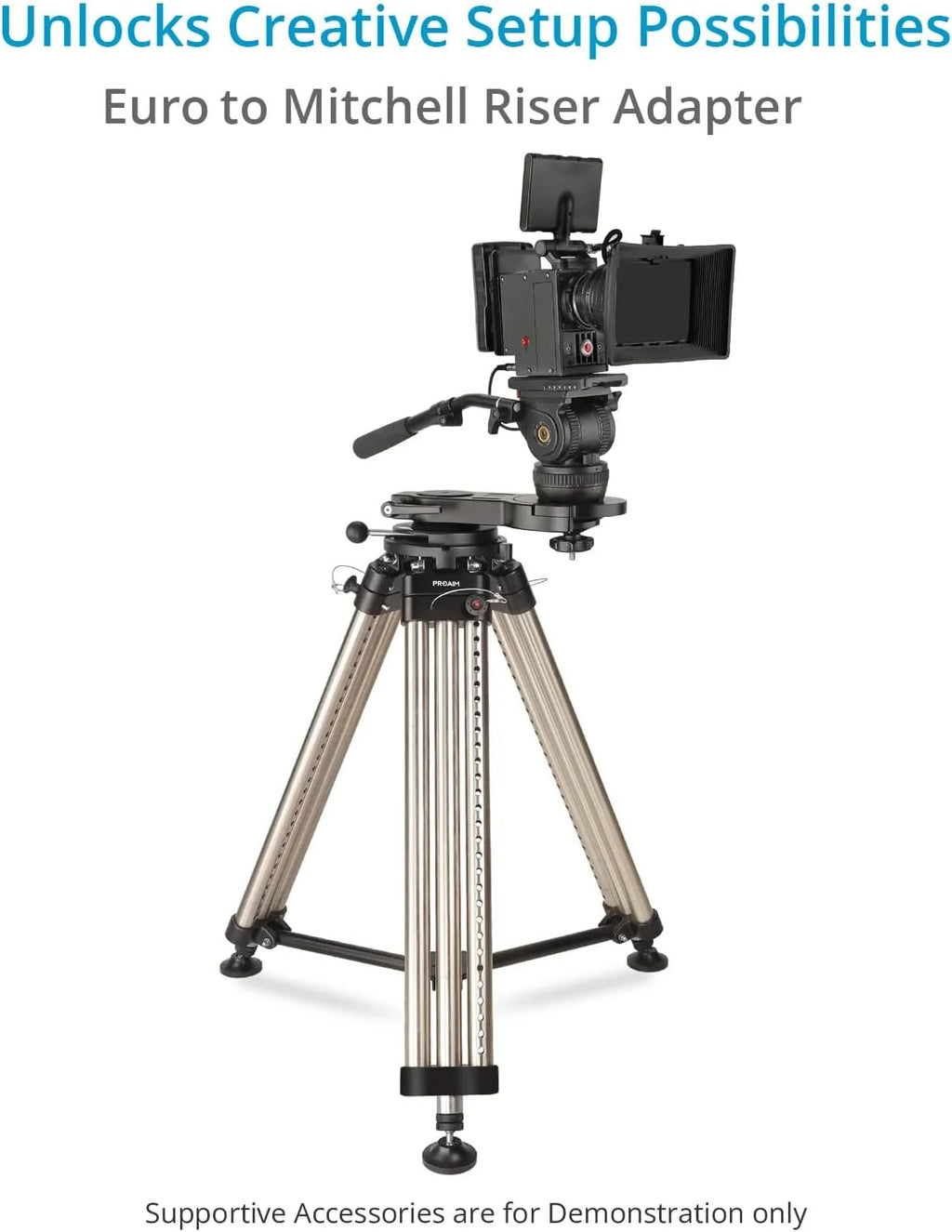 Proaim Heavy-Duty Telescopic Stand P-JS with 33mm Mast for Camera Jib Cranes (90kg/198lb)