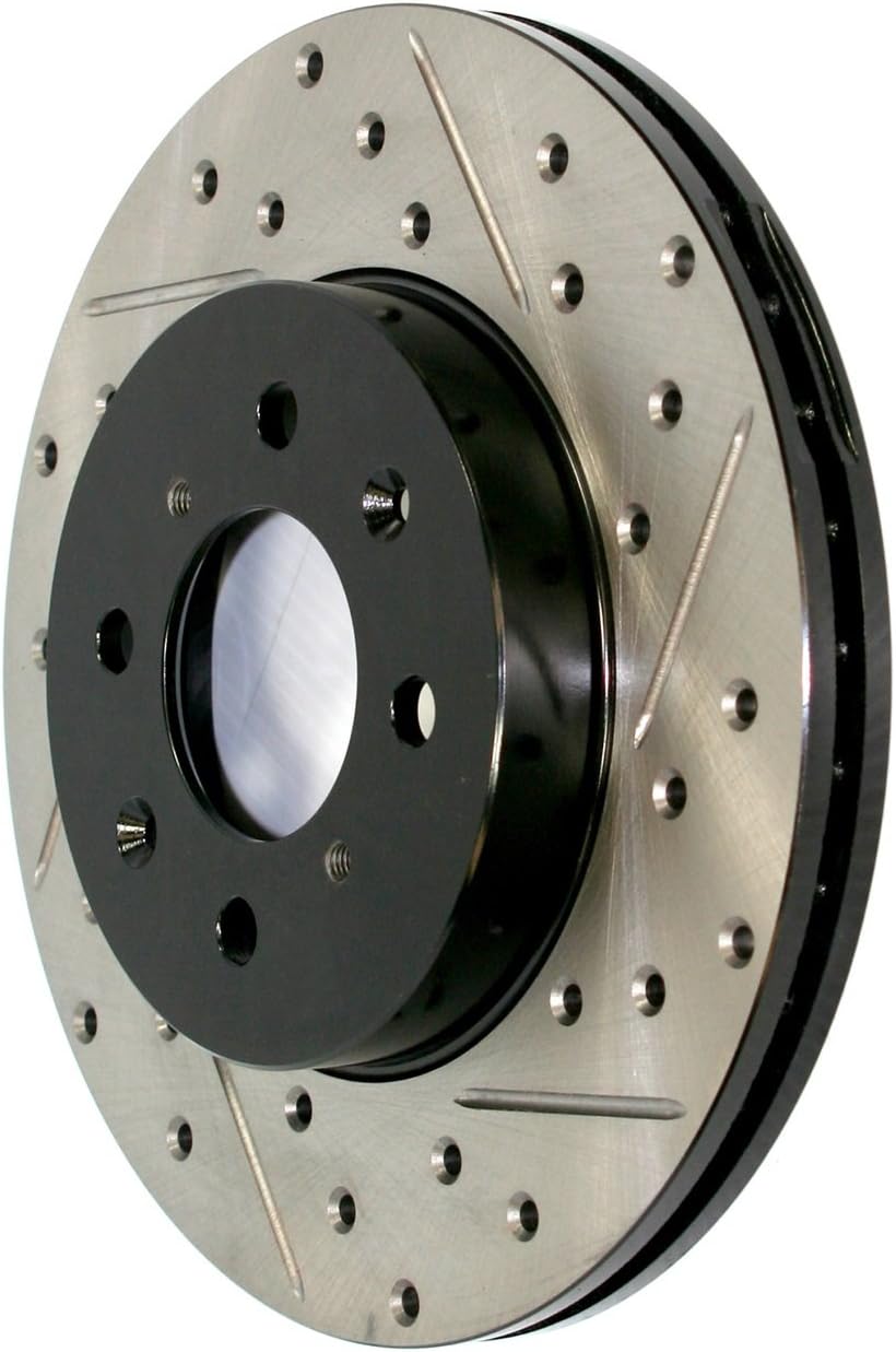 StopTech Sport Drilled & Slotted Rear Left Brake Rotor 127.34072L for BMW 128i 328i