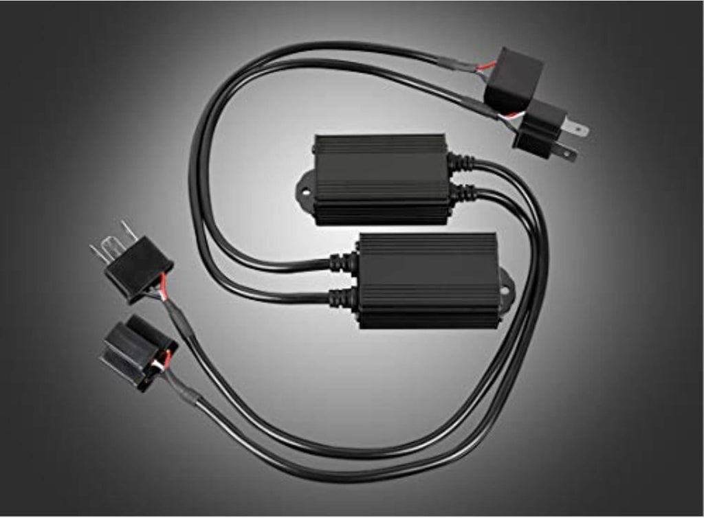 ARC Lighting H4 LED Decoder Harness Kit 20042 for Jeep, Dodge, and VW (Pair)