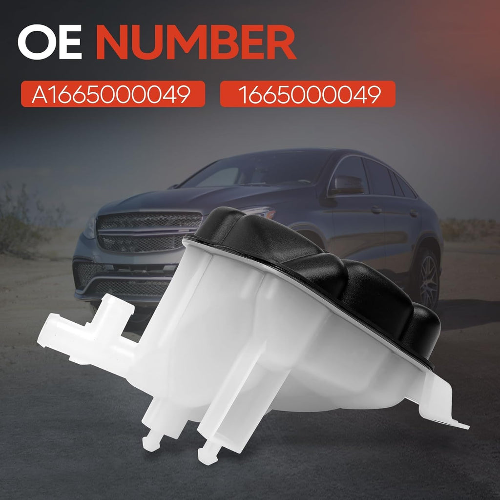 Unbranded Coolant Expansion Tank 1665000049 for 2012-2019 Mercedes ML GLE GL GLS