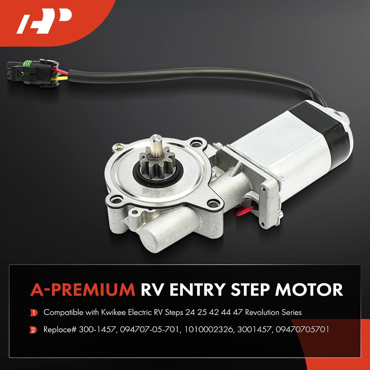 PHILTOP 300-1457 RV Step Motor Replacement for Lippert Kwikee 25 Series 369506