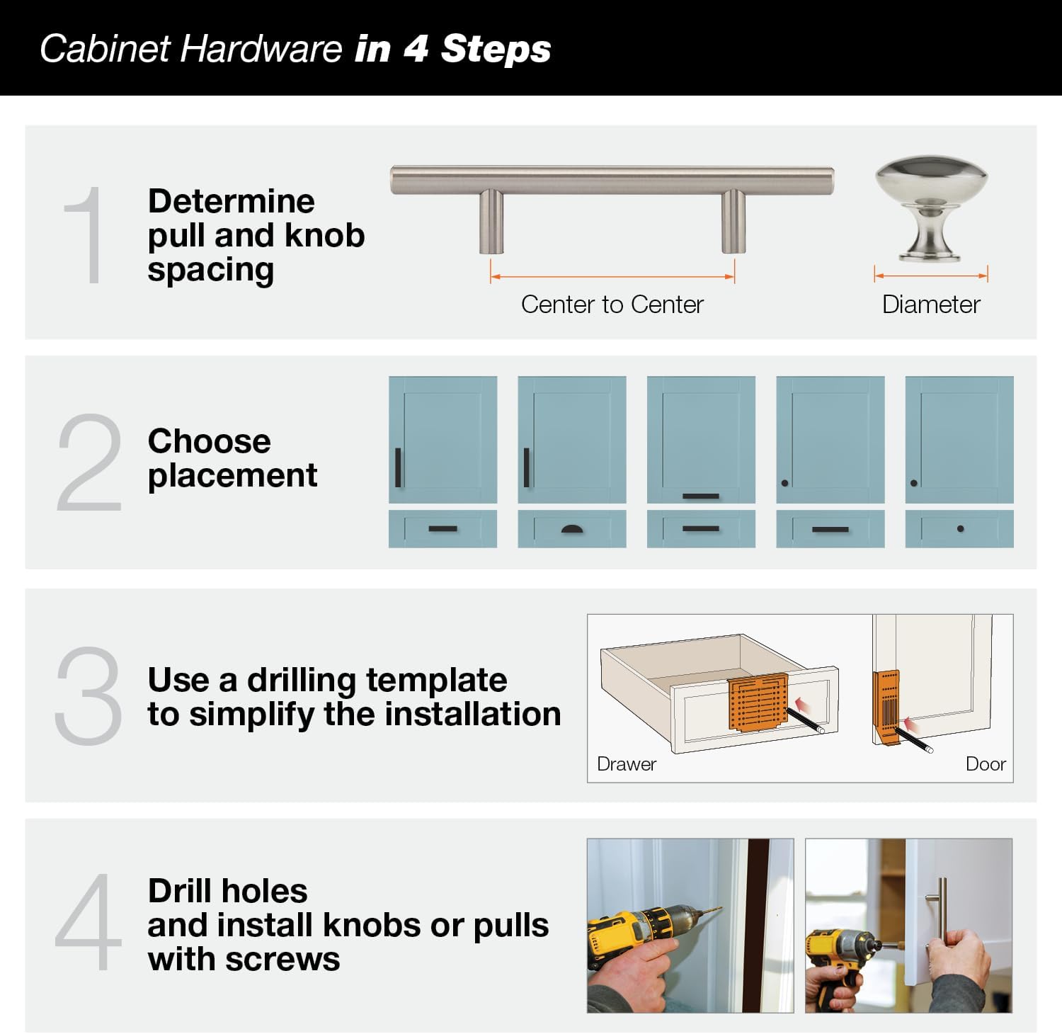 Richelieu Contemporary 25-Inch Stainless Steel Edge Pull BP57625170 for Modern Cabinetry