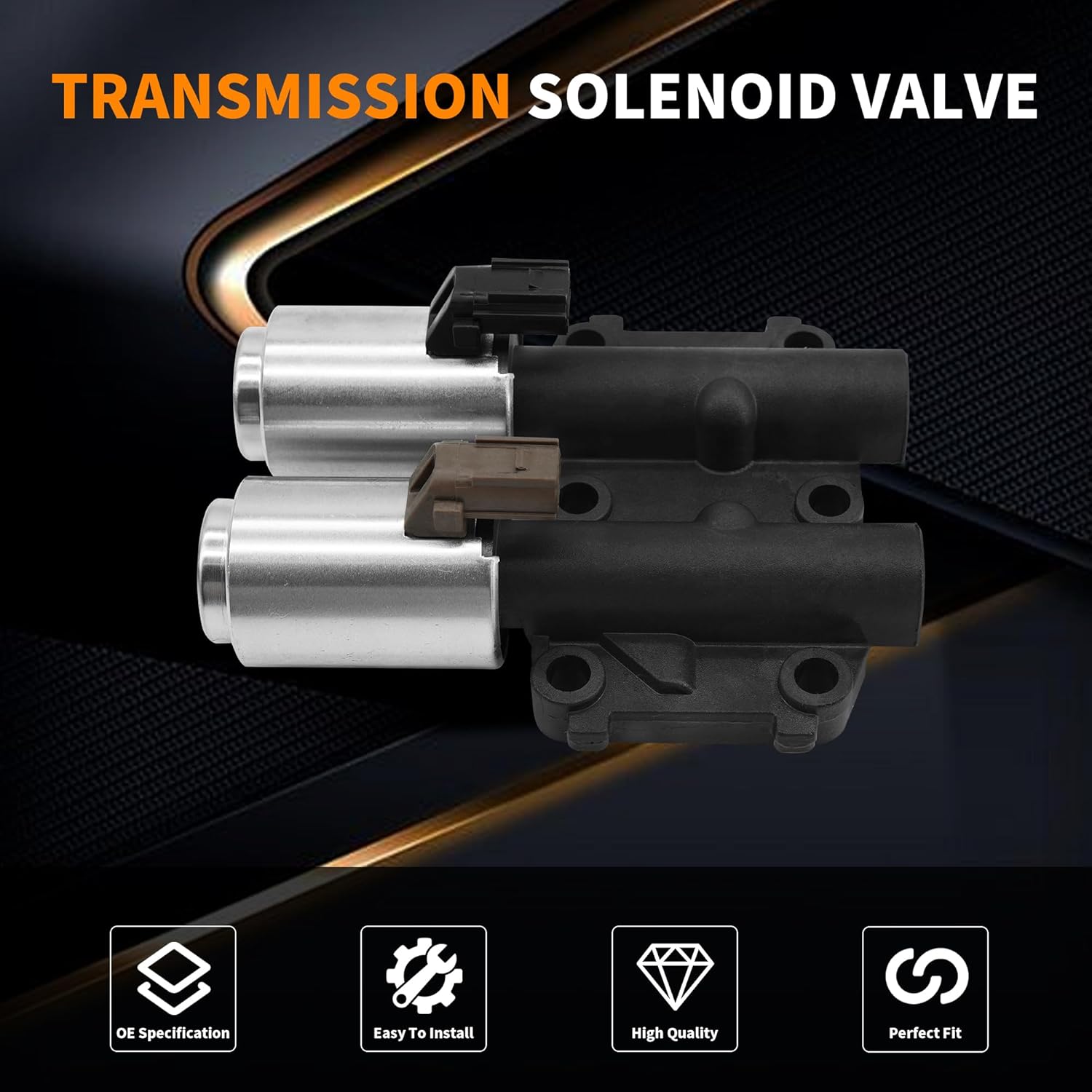 Premium Replacement Transmission Dual Linear Shift Solenoid 28260-R90-004 for 08-12 Honda Accord & 09-14 Acura TSX