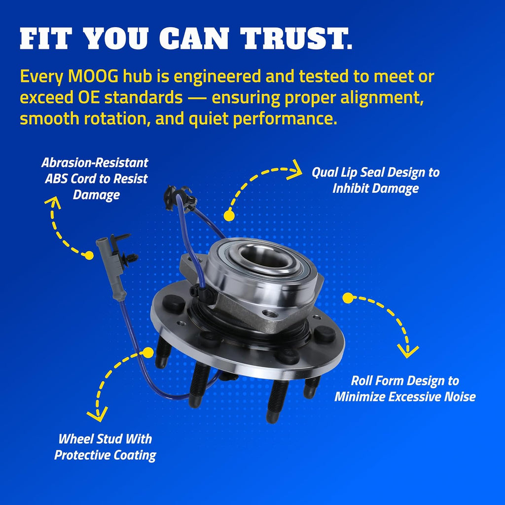 MOOG Front Wheel Bearing & Hub 513224 for 2005-2014 Dodge Charger Challenger Magnum