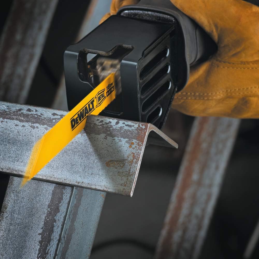 DEWALT 6-in 24-TPI Straight Back Bi-Metal Reciprocating Saw Blade (25-Pack)