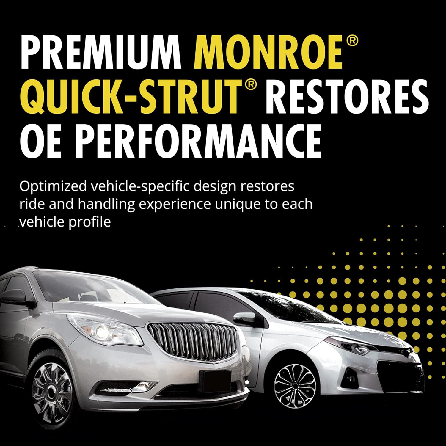 Monroe Quick-Strut 172888 Front Passenger Right Strut & Coil Spring for 07-10 Ford Edge FWD