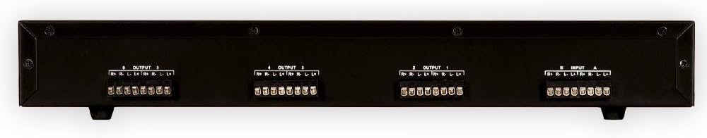 Theater Solutions TS6DV Dual Input 6 Zone Speaker Selector Box with Volume Controls