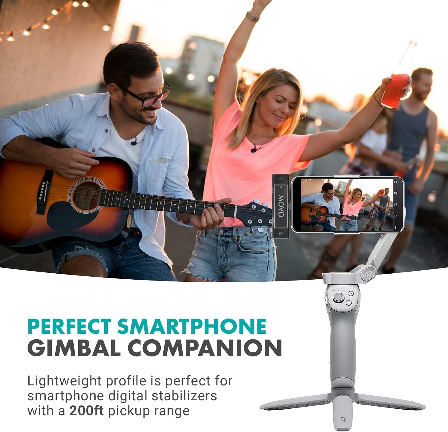 Movo EDGE-DI Wireless Lavalier Microphone System for iPhone and iPad (Lightning Connector)
