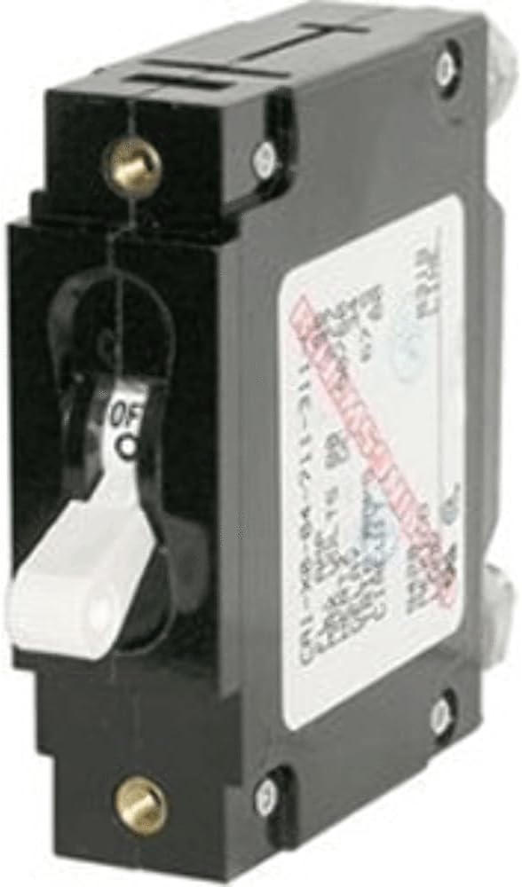 Blue Sea Systems 7355B-BSS CA1 Magnetic-Hydraulic Circuit Breaker 30A for Marine & RV