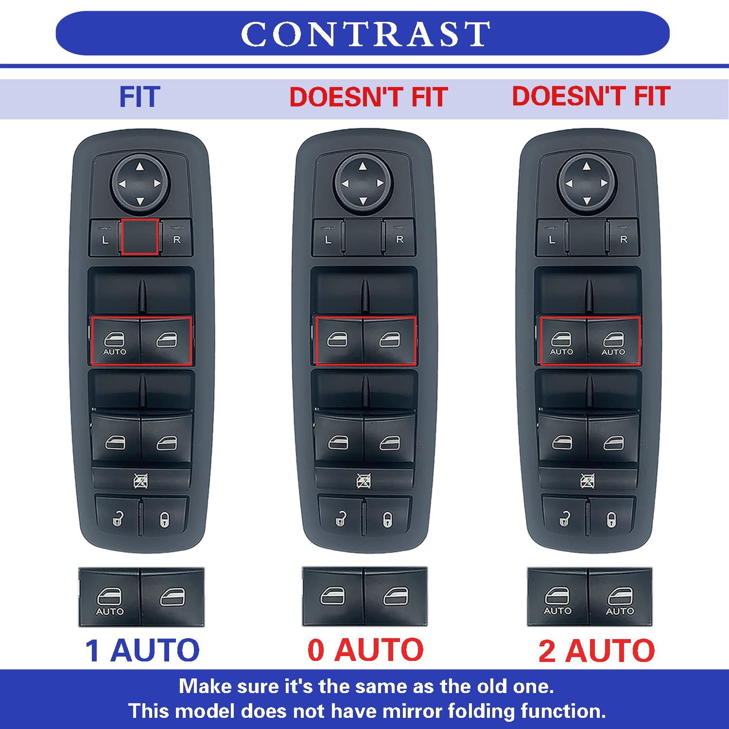Dorman Power Window Switch 901-486 for 2011-2016 Dodge Journey