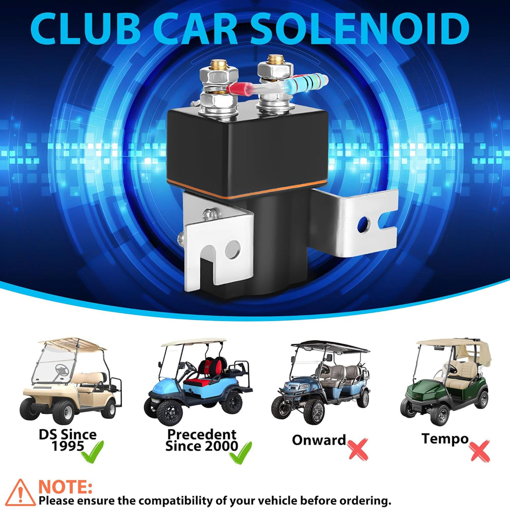 Trombetta 48V 4-Terminal 200A Continuous Duty Solenoid 114-4811-020 for Yamaha G22 G29 Golf Carts