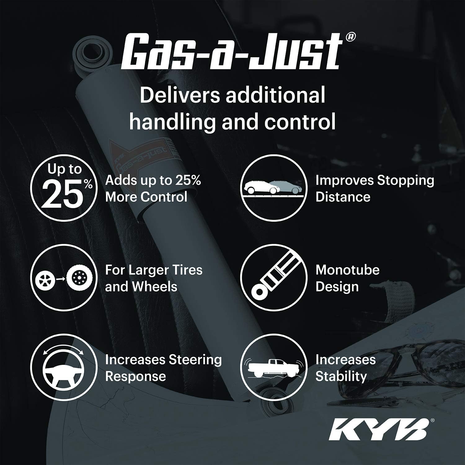 KYB Gas-a-Just Shock Absorber KG5415