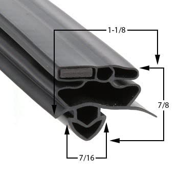 True Manufacturing 912148 Magnetic Door Gasket for TM-74 and TA/TG Series Units
