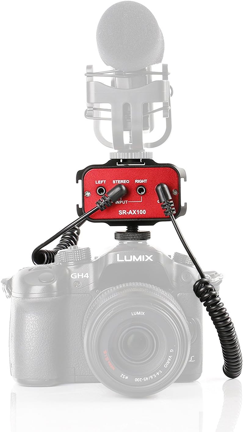 Saramonic 2-Channel Camera Audio Mixer SR-AX100 for DSLR & Mirrorless Cameras