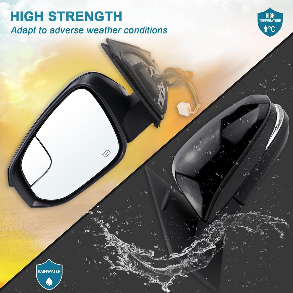 Aftermarket Replacement Driver Side Mirror TO1320346 for 2016-2018 Toyota RAV4
