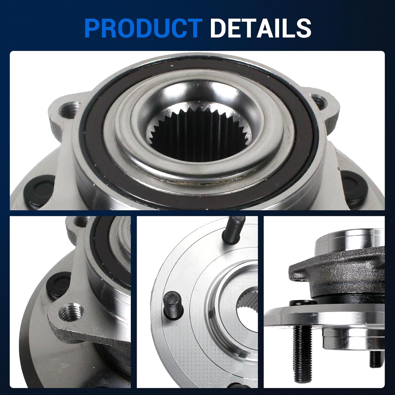 Midwest Motors Front Wheel Bearing Hub Assembly 513286 for 2009-2020 Dodge Journey
