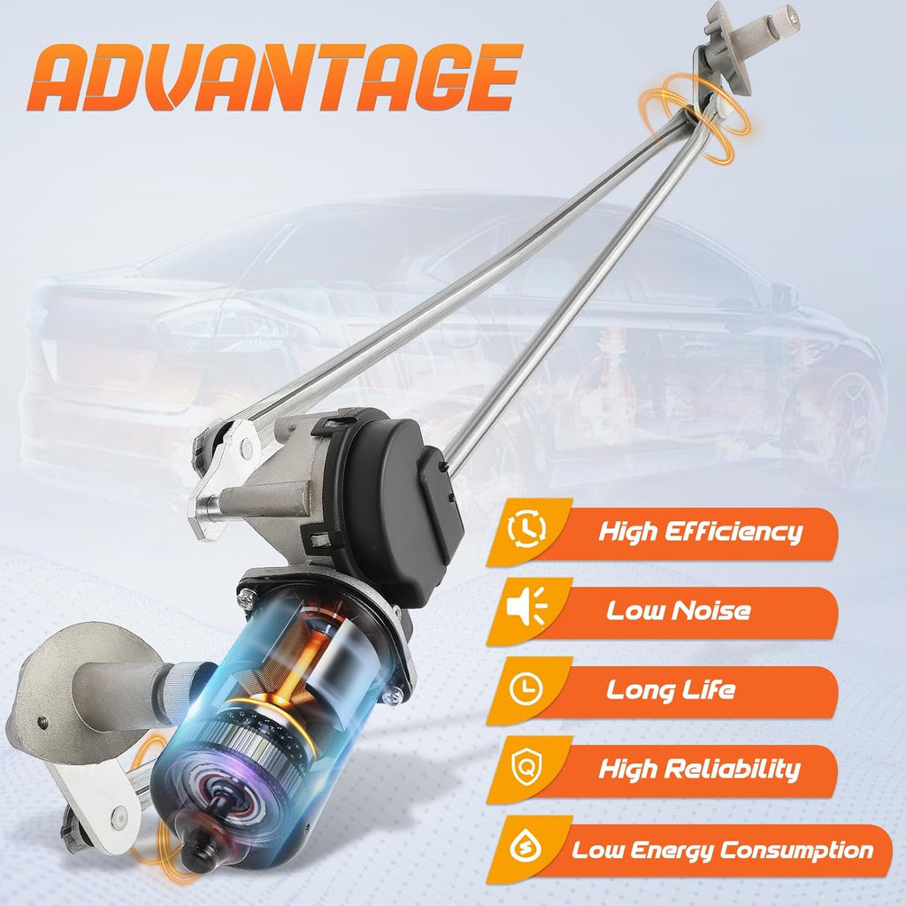 Midwest Motors Windshield Wiper Motor 3W7Z17508AA for 03-11 Ford Crown Victoria & 05-14 E-Series