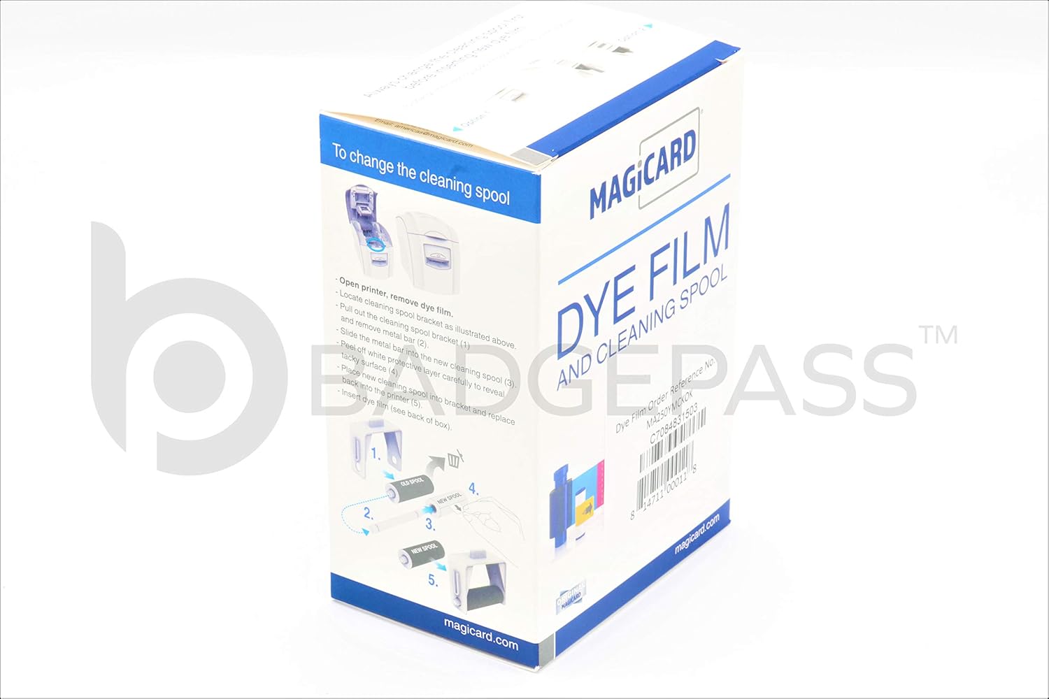 Magicard MA250YMCKOK YMCKOK Color Ribbon & Card Bundle for Enduro 3E & Rio Pro