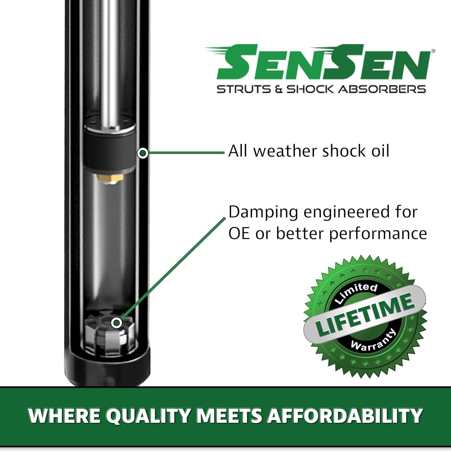 Sensen Front Right Complete Strut Assembly 9214-0503 for 2013-2015 Nissan NV200