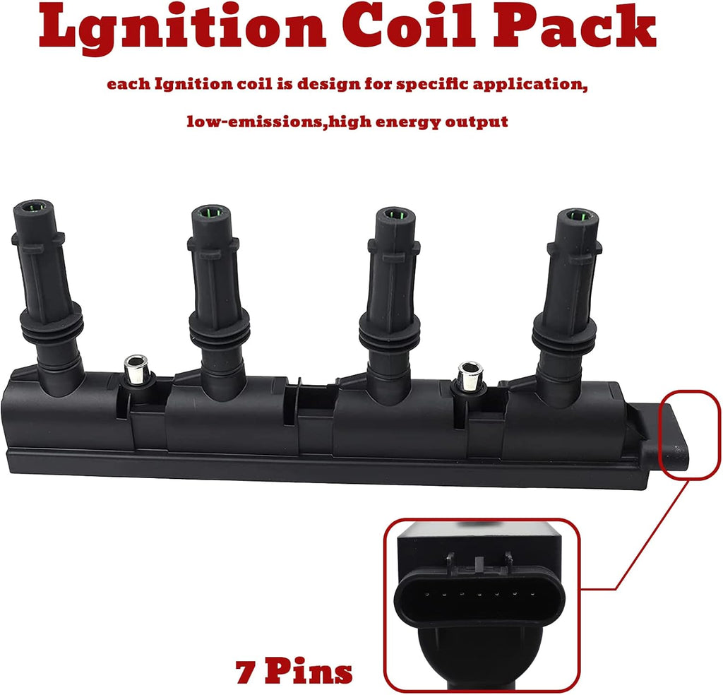 JUEDIMA Ignition Coil Pack 55579072 for 11-15 Chevrolet Cruze & 12-18 Sonic 1.8L