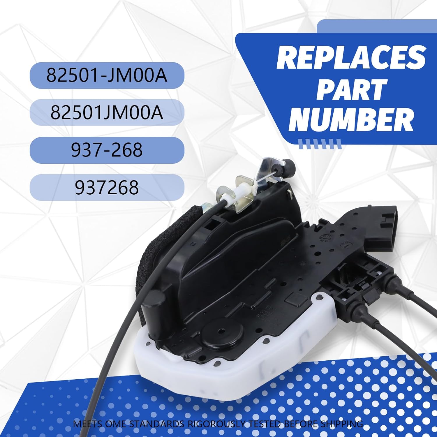 Dorman Rear Left Door Lock Actuator 937-268 for Nissan Rogue 2008-2015