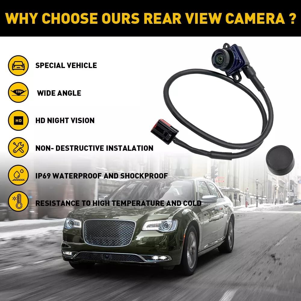 Aftermarket Rear View Backup Camera 56054058AH for 2011-2014 Chrysler 300 & Dodge Charger