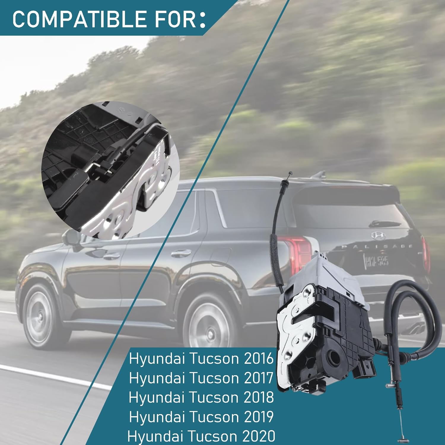 ApplianPar Front Driver Side Door Lock Actuator 81310-D3010 for 2016-2020 Hyundai Tucson