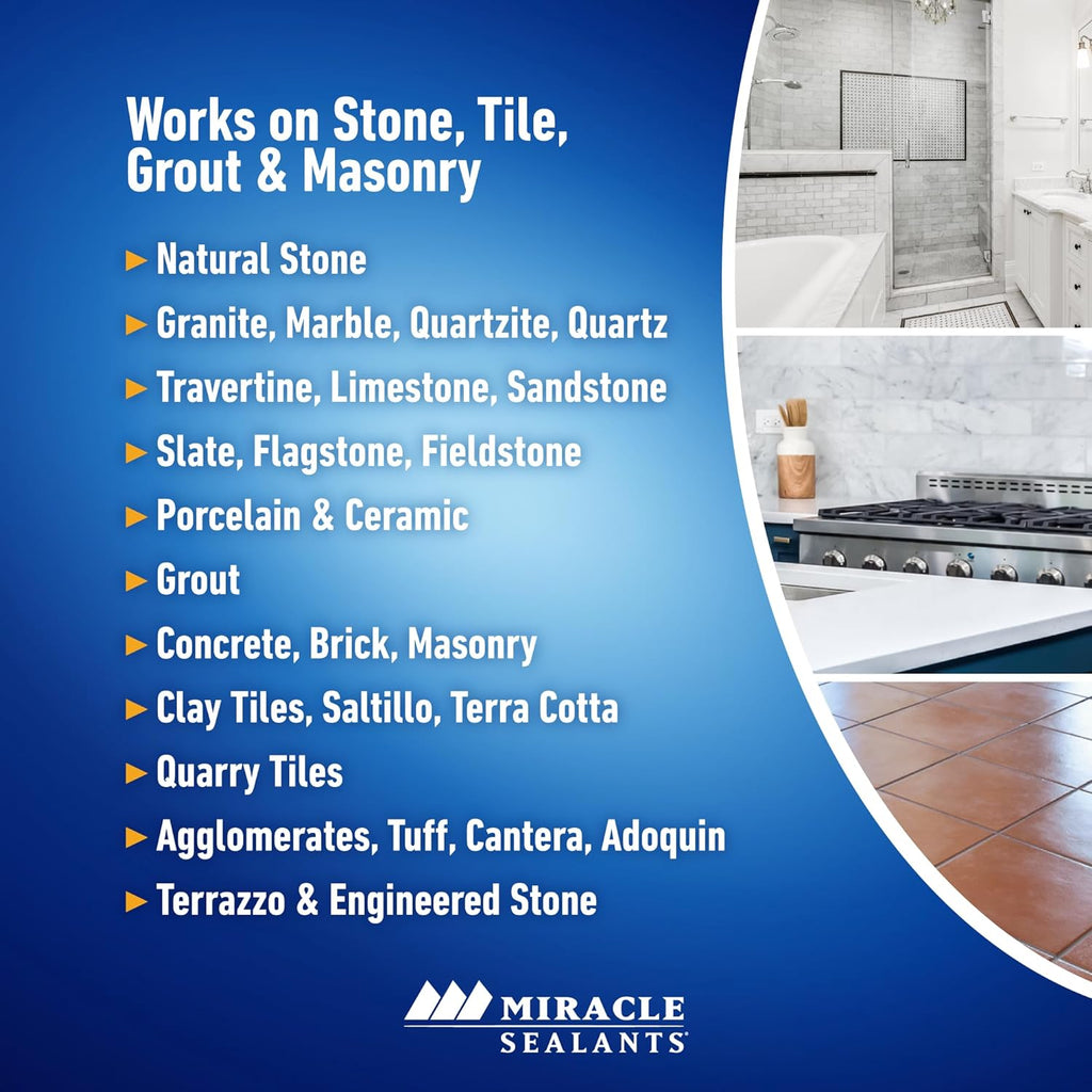Miracle Sealants 511 Impregnator Penetrating Sealer 511PT6 for Stone, Grout & Tile - 1 Pint