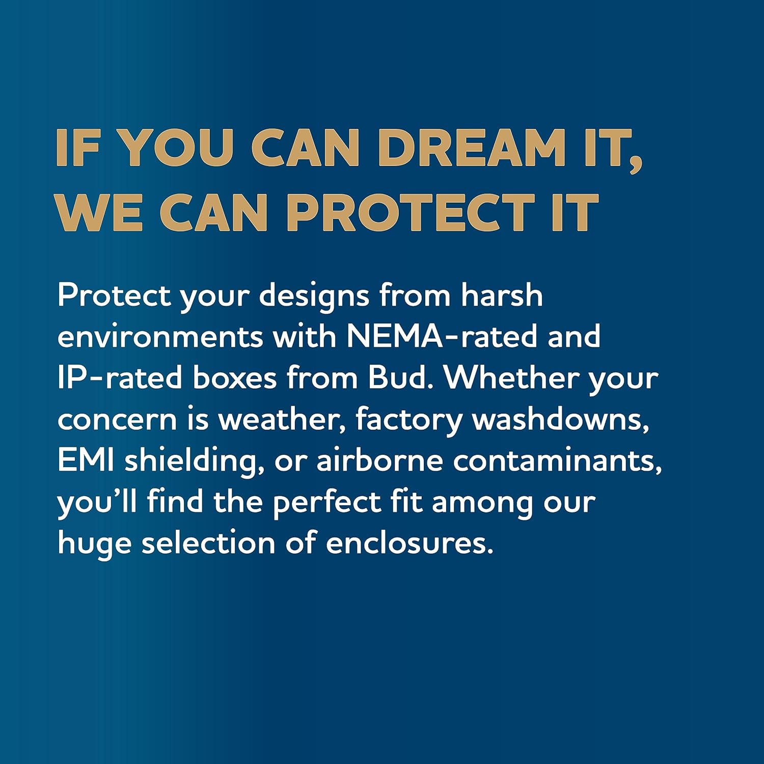 Bud Industries NBB-15245 NEMA 4X Plastic Enclosure 13x13 for Universal Automotive & RV Electrical