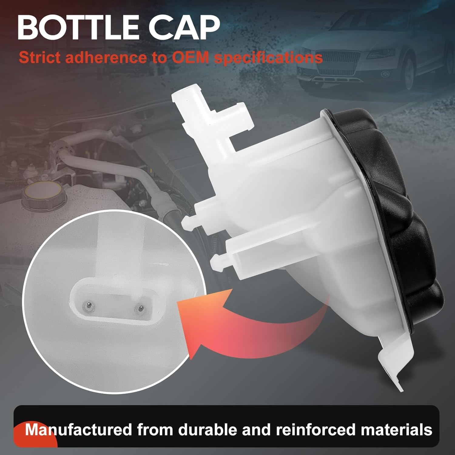 Unbranded Coolant Expansion Tank 1665000049 for 2012-2019 Mercedes ML GLE GL GLS